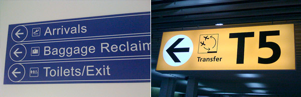 Schiphol Airport Signage