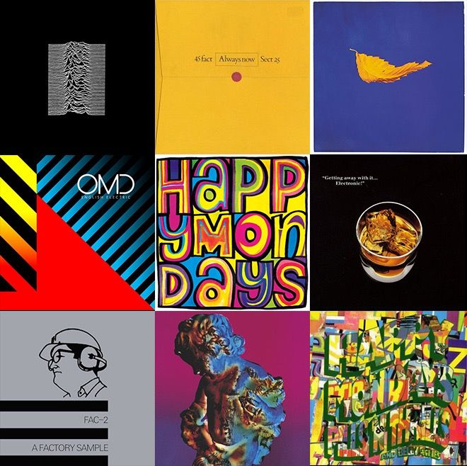 Graphic design from Factory Records