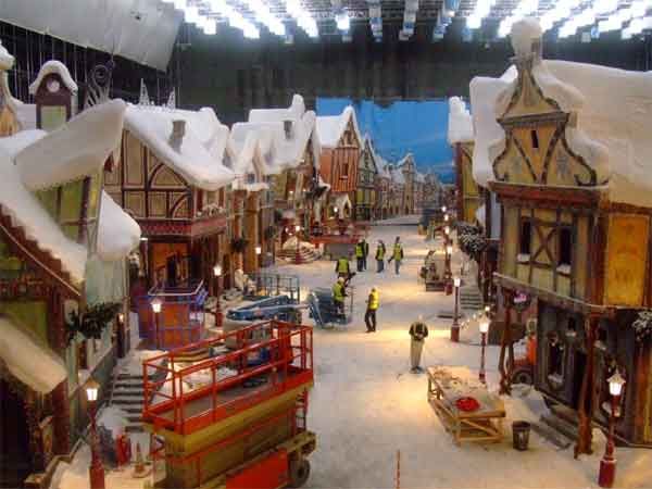 The finished North Pole set