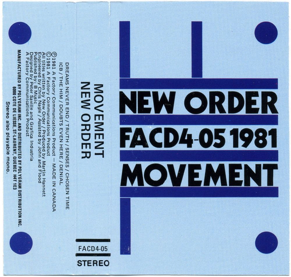 Graphic design from Factory Records
