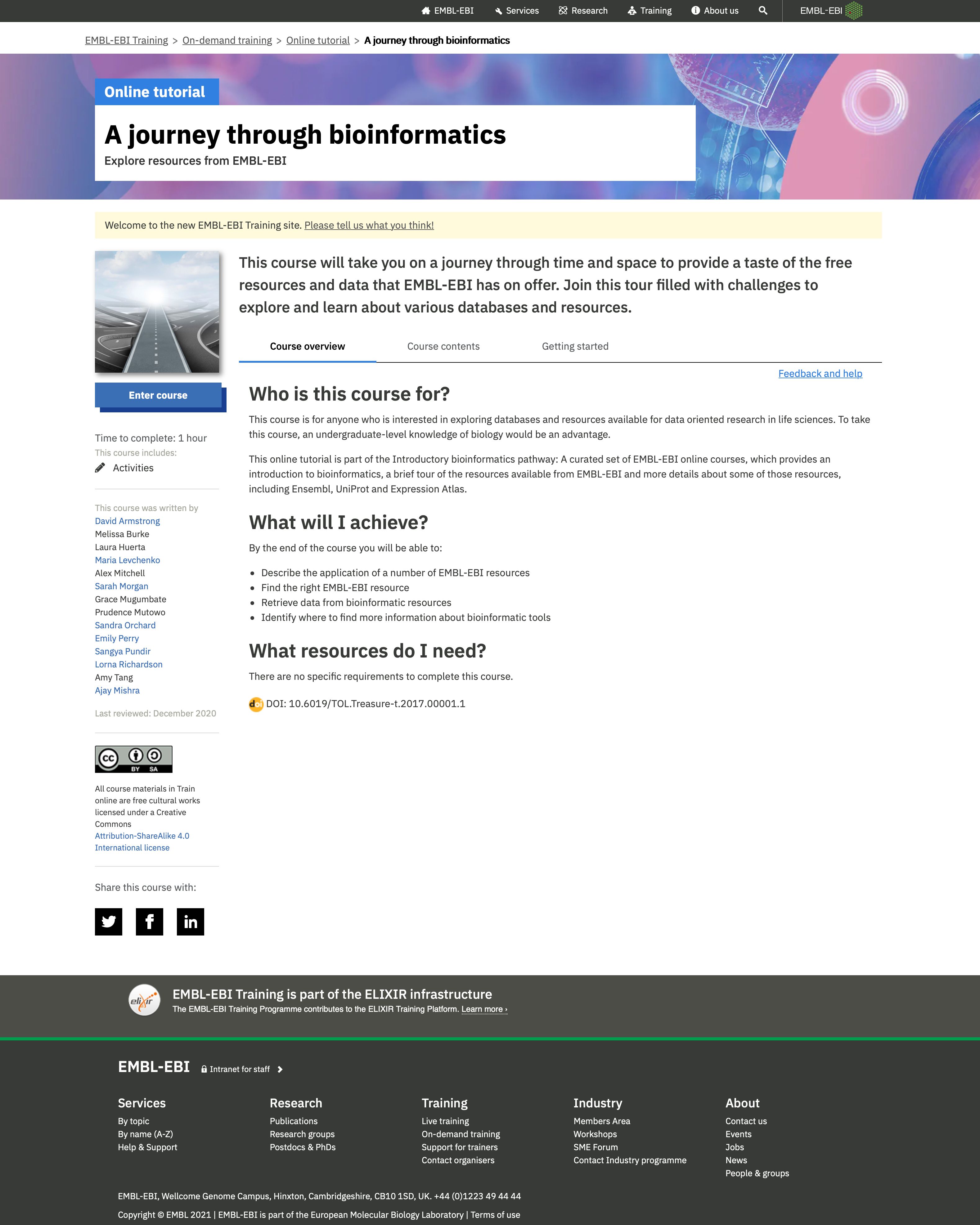 EMBL homepage