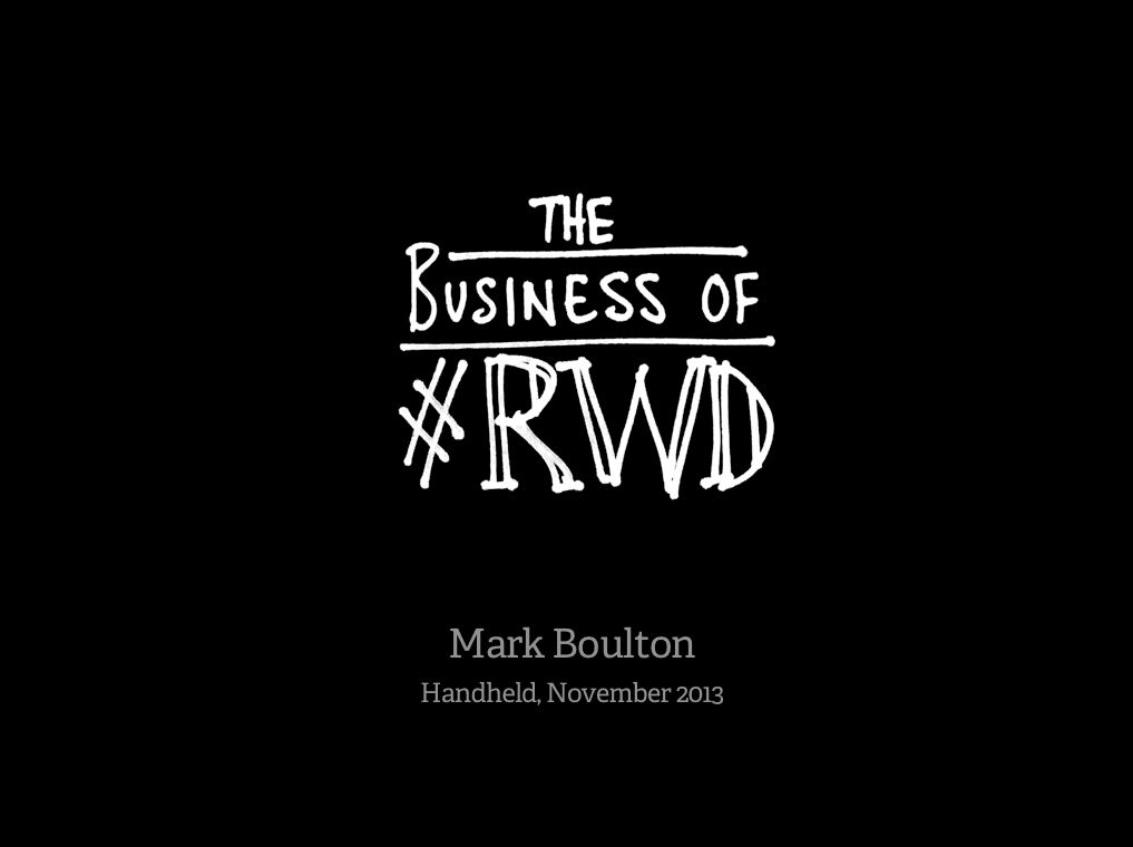 Opening slide for talk on the Business of Web Design